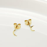 Picture of Luna Rae Solid 9k Gold Moon Studs