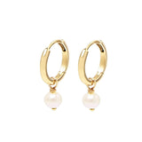 Picture of Luna Rae Solid 9k Gold Moonglade Huggies