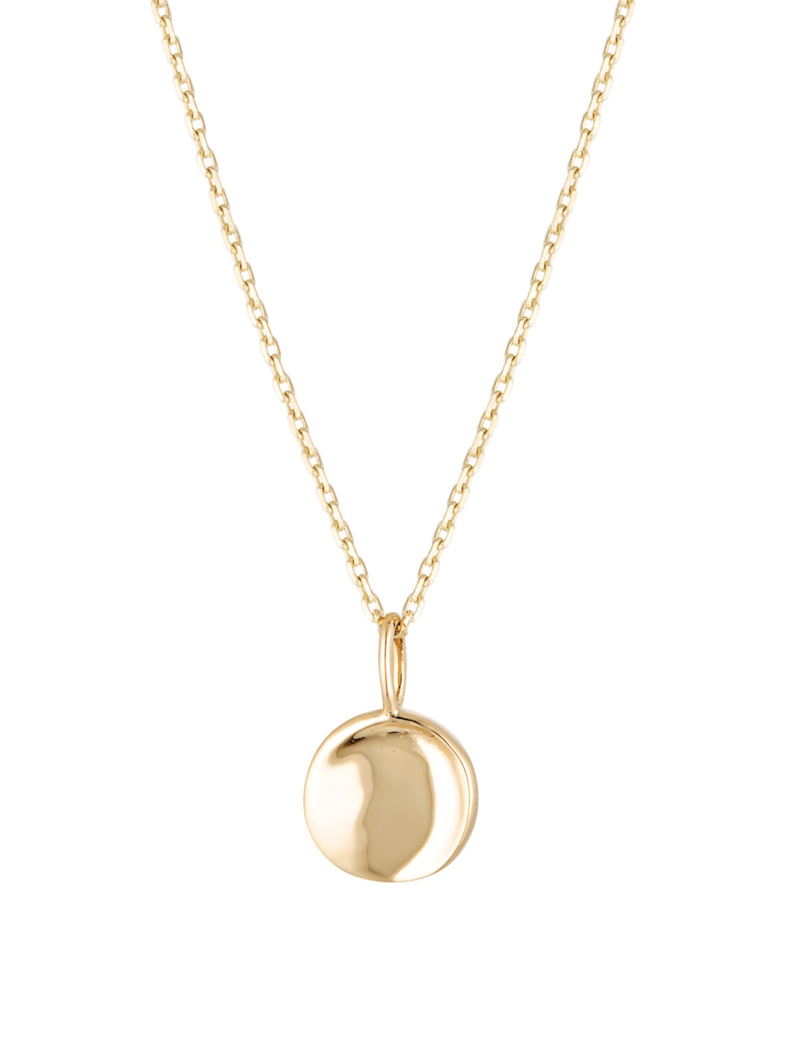 Waved Disc Imprint Pendant